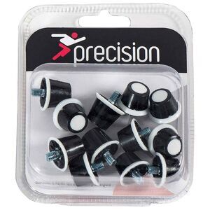 Precision Nylon Soccer Studs (Pack Of 12) / Black/White